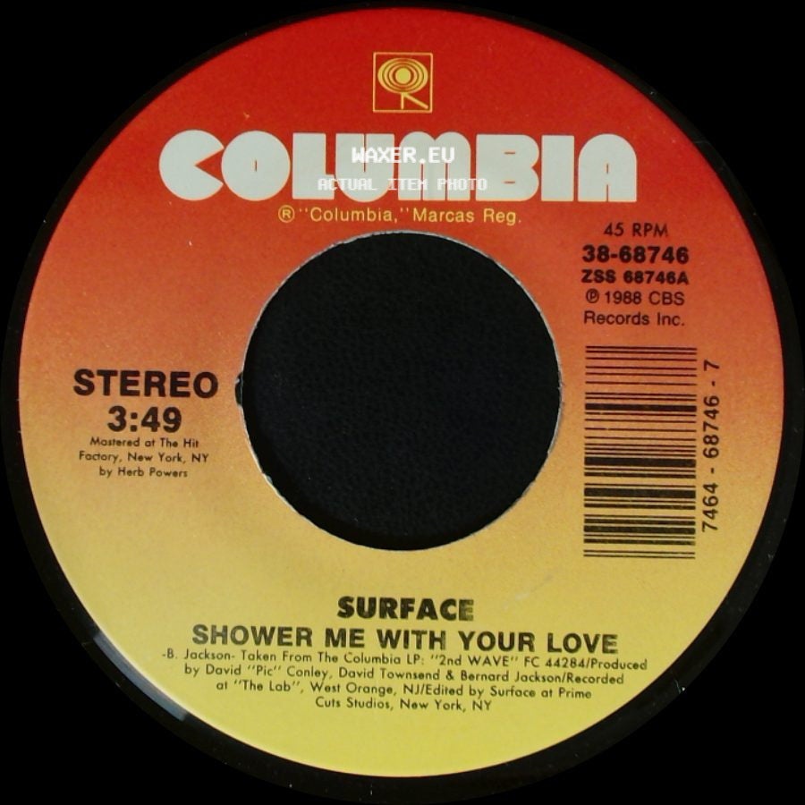 Surface - Shower Me With Your Love / Shower Me With Your Love (Instrumental) side A