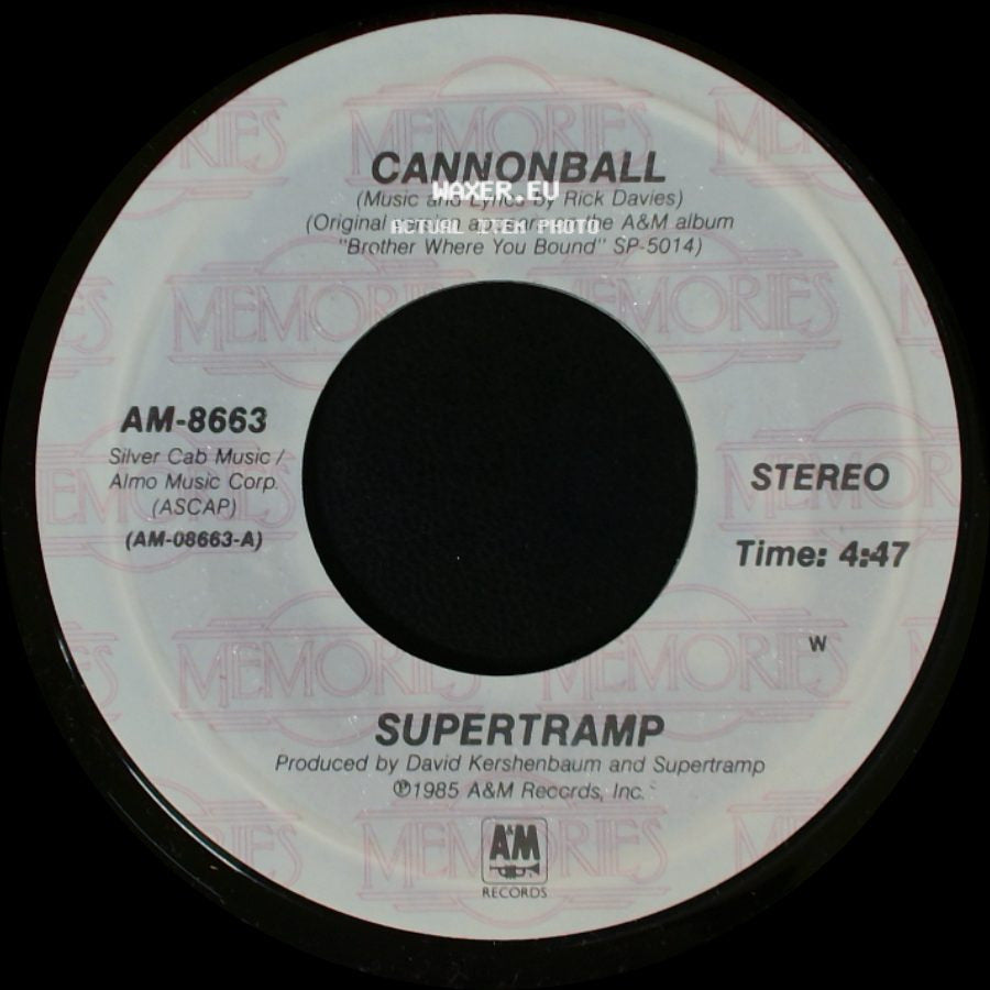 Supertramp - Better Days / Cannonball side B