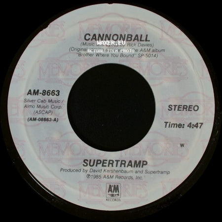 Supertramp - Better Days / Cannonball side B
