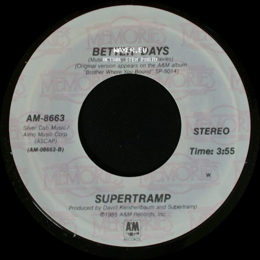 Supertramp - Better Days / Cannonball side A