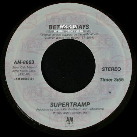 Supertramp - Better Days / Cannonball side A