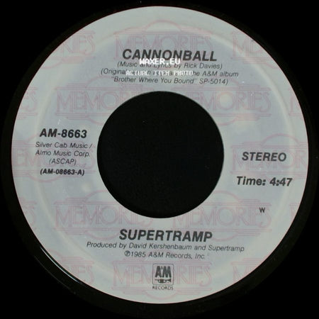 Supertramp - Cannonball / Better Days side A