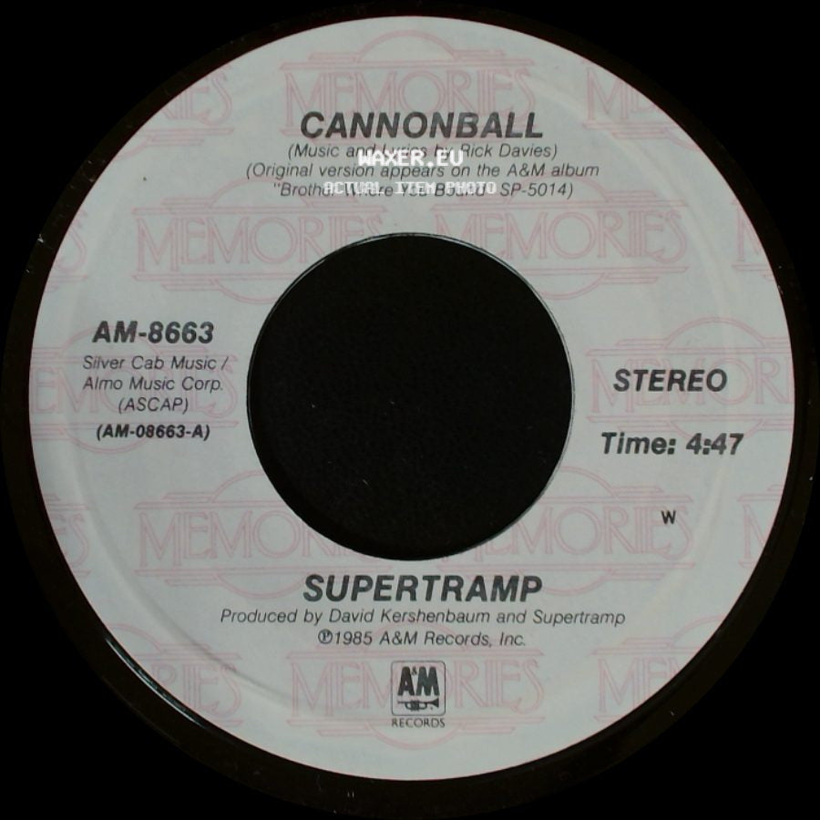 Supertramp - Cannonball / Better Days side A