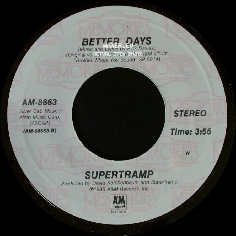 Supertramp - Cannonball / Better Days side B