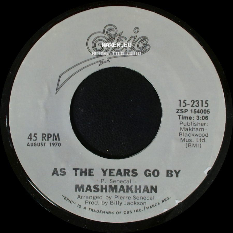 Christie / Mashmakhan - Yellow River / As The Years Go By side B