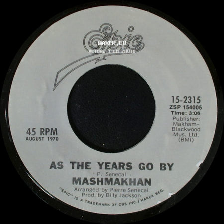 Christie / Mashmakhan - Yellow River / As The Years Go By side B