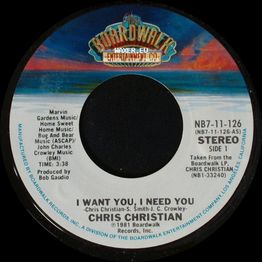 Chris Christian - I Want You, I Need You / I Don't Believe You side A