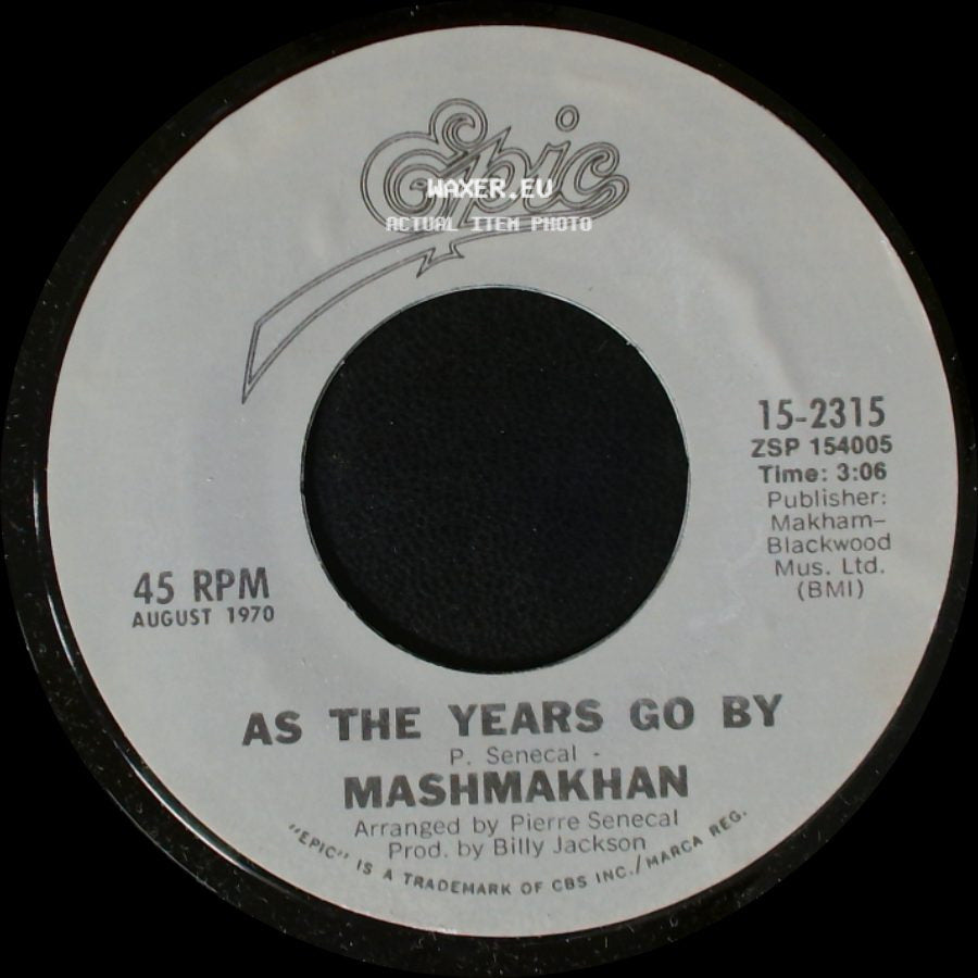 Christie / Mashmakhan - Yellow River / As The Years Go By side B