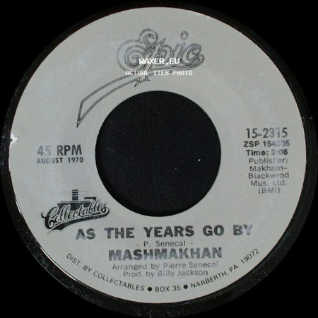 Christie / Mashmakhan - Yellow River / As The Years Go By side B