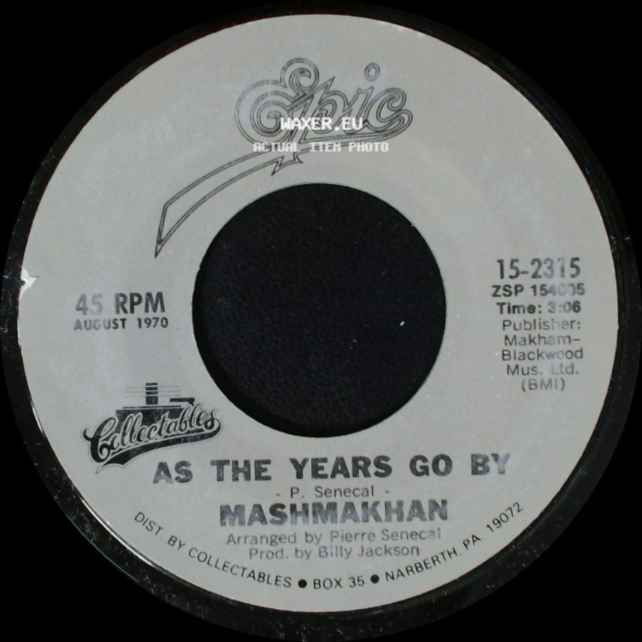 Christie / Mashmakhan - Yellow River / As The Years Go By side B