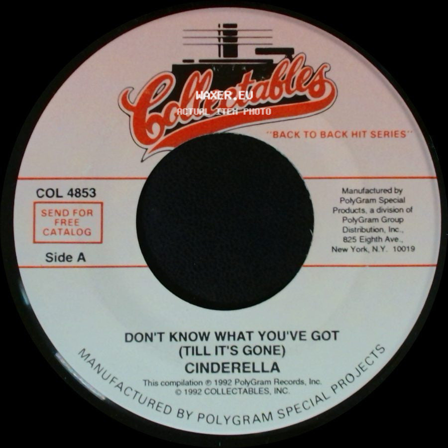 Cinderella - Don't Know What You've Got (Till It's Gone) / Coming Home side A