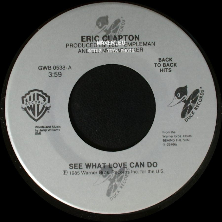 Eric Clapton - Forever Man / See What Love Can Do side B