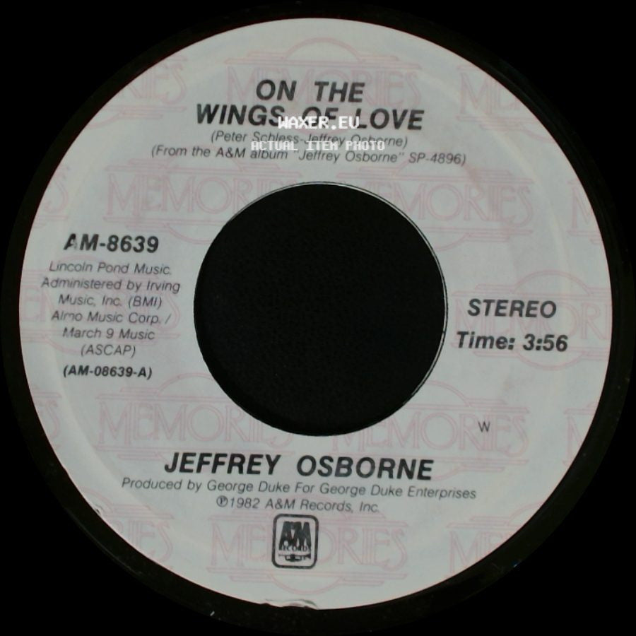 Jeffrey Osborne - I Really Don't Need No Light / On The Wings Of Love side B