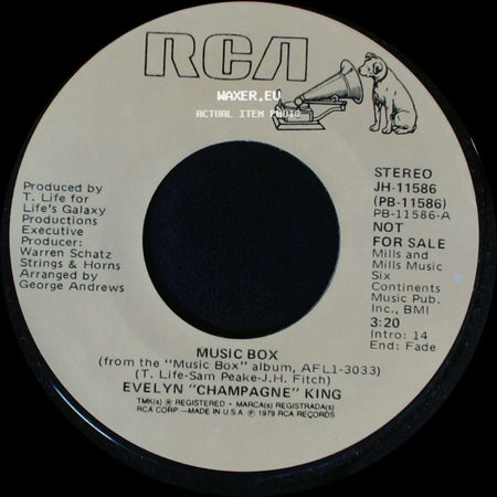Evelyn "Champagne" King - Music Box / Music Box side A
