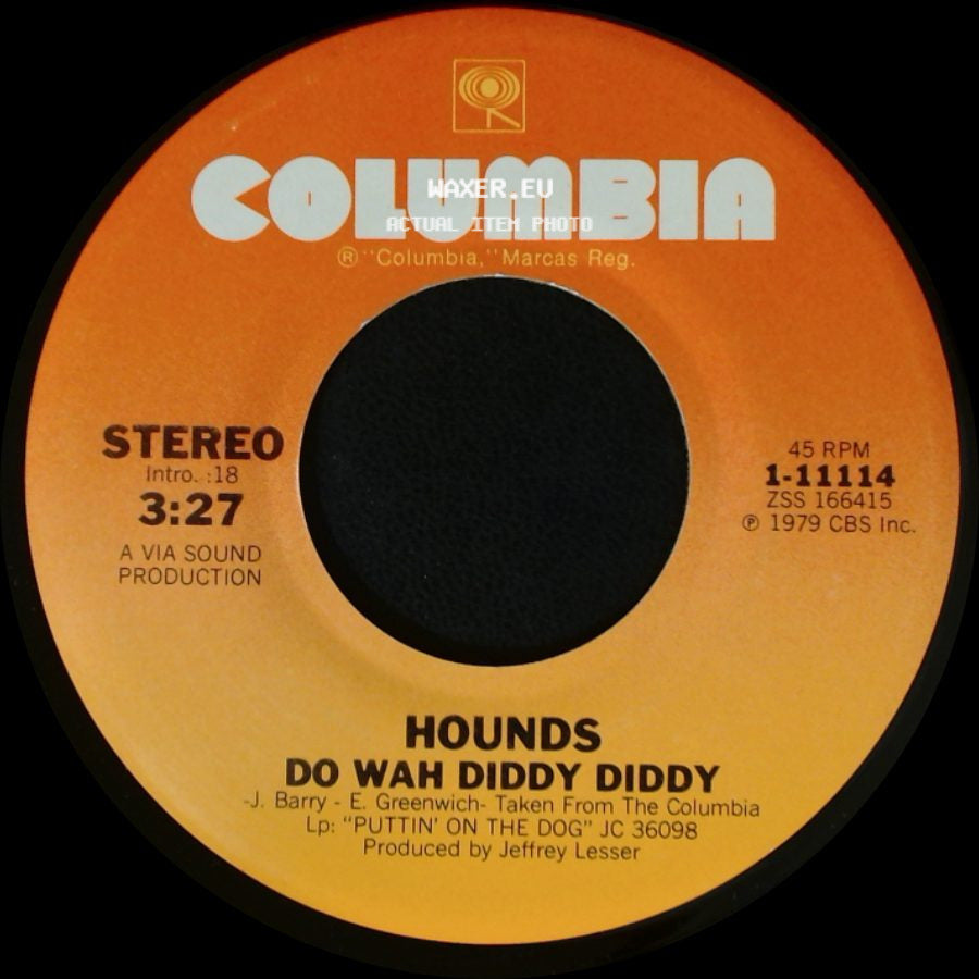 Hounds - Angel Of Fire / Do Wah Diddy Diddy side B