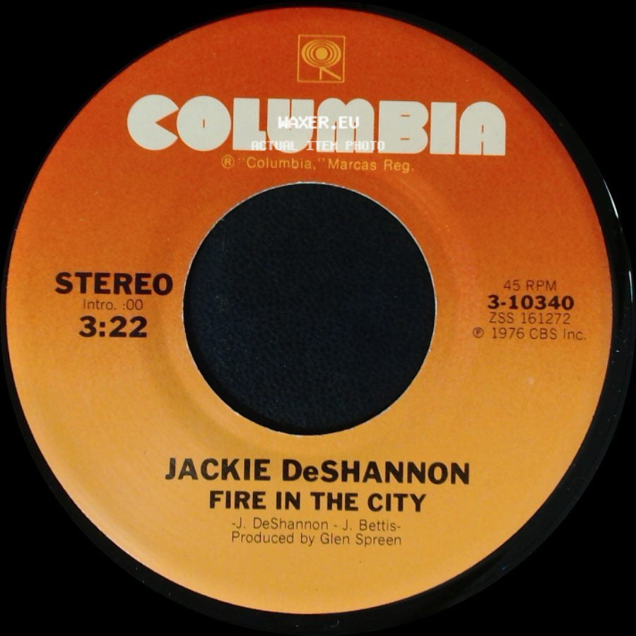 Jackie Deshannon - Fire In The City / All Night Desire side A