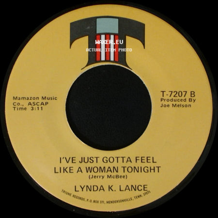 Lynda K. Lance - You, You, You / I've Just Gotta Feel Like A Woman Tonight side B