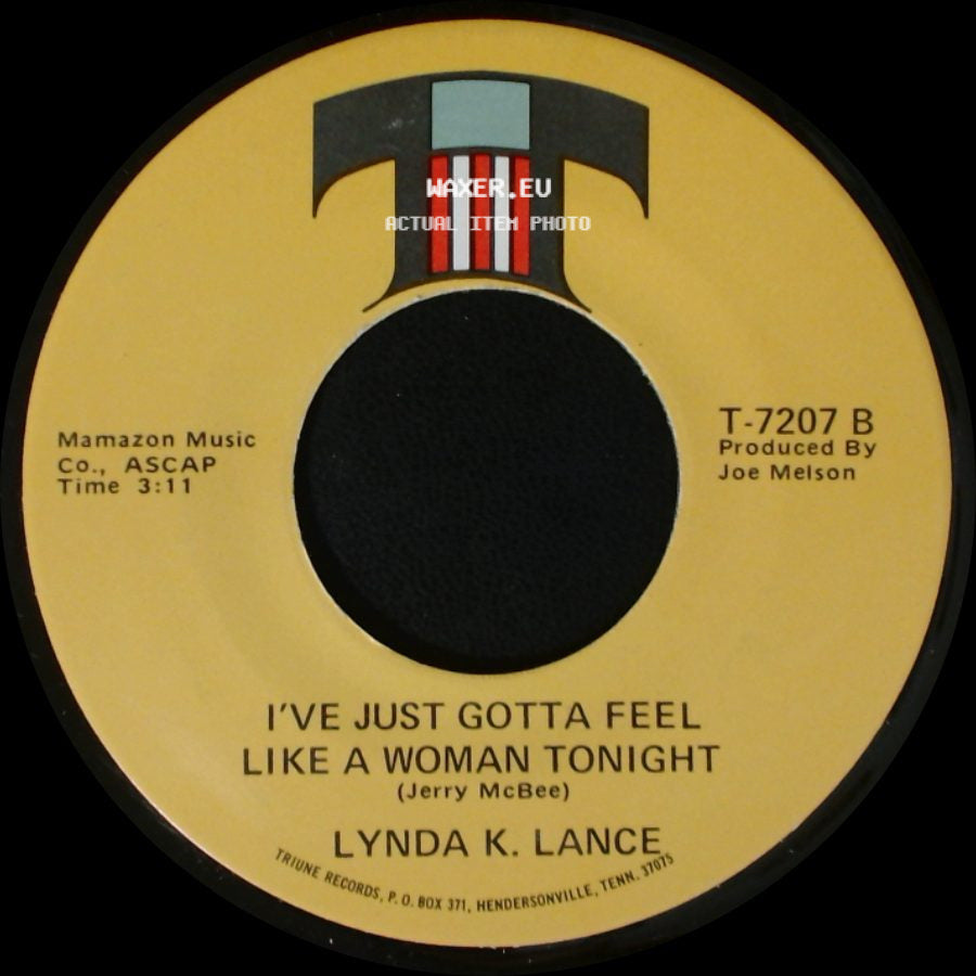 Lynda K. Lance - You, You, You / I've Just Gotta Feel Like A Woman Tonight side B