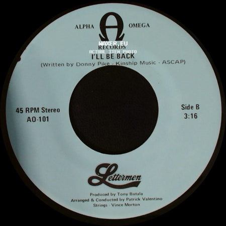 Lettermens - What I Did For Love (From "A Chorus Line") / I'll Be Back side B