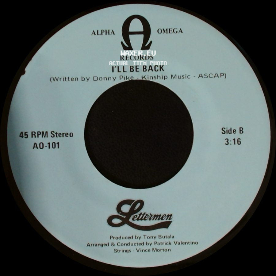 Lettermens - What I Did For Love (From "A Chorus Line") / I'll Be Back side B