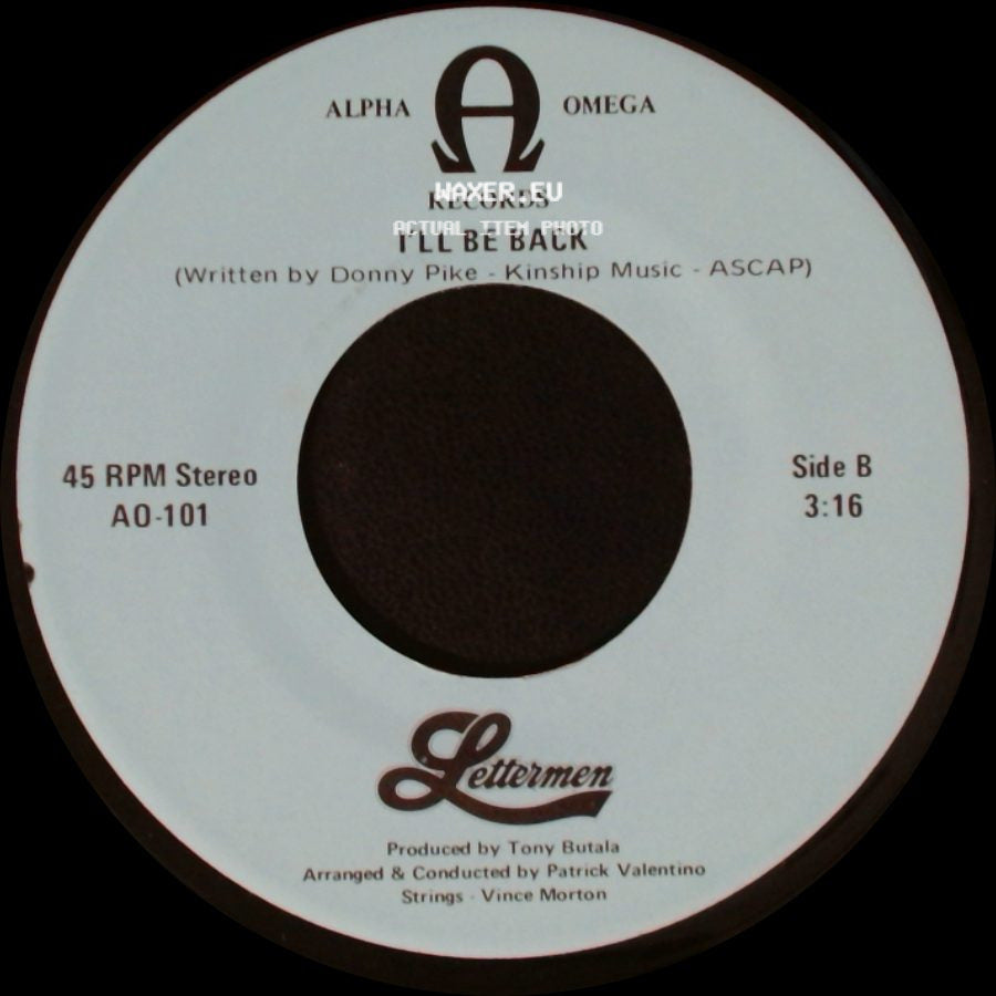 Lettermen - What I Did For Love (From "A Chorus Line") / I'll Be Back side B