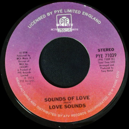Love Sounds - Ebb Tide / Sounds Of Love side B