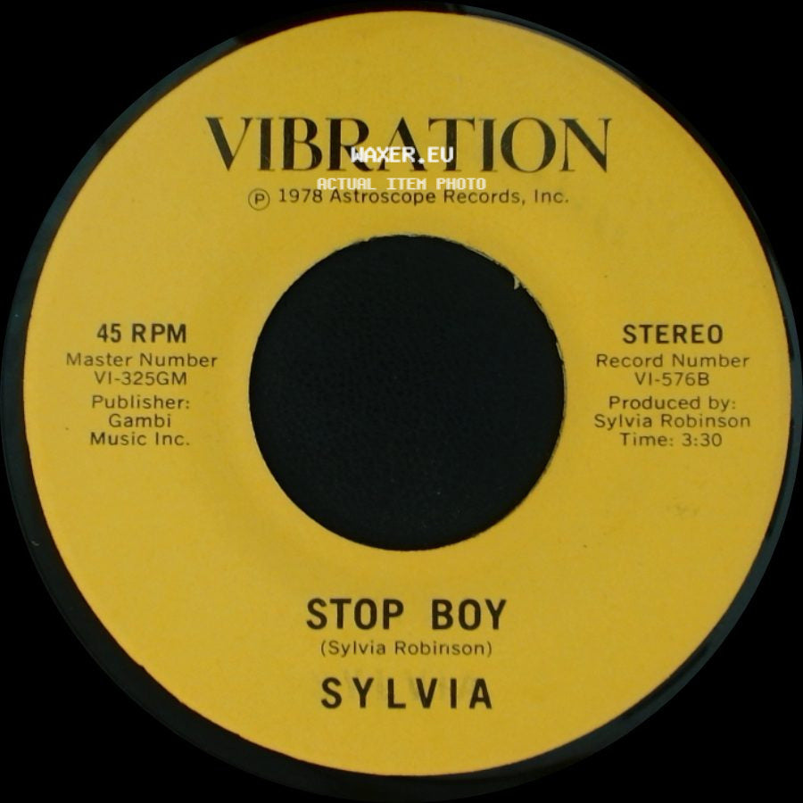 Sylvia - Stop Boy / Automatic Lover side A