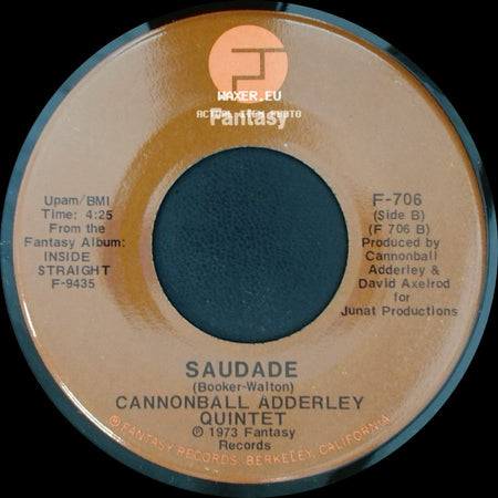 Cannonball Adderley Quintet - Inside Straight / Saudade side B