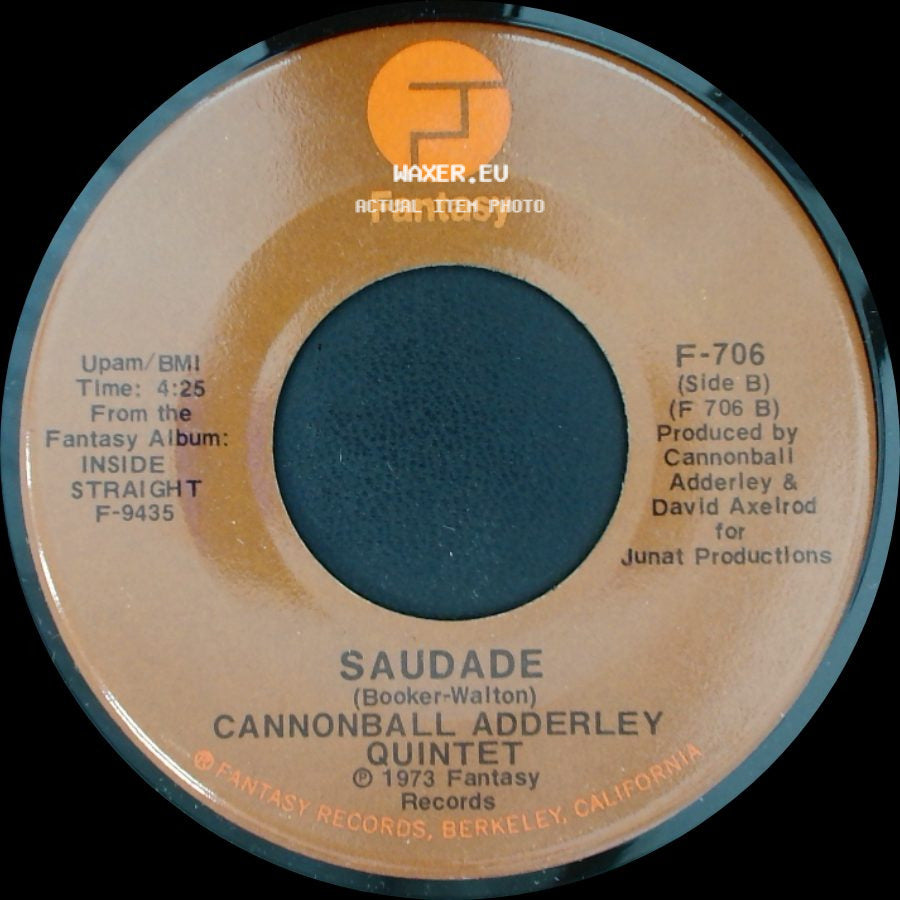 Cannonball Adderley Quintet - Inside Straight / Saudade side B