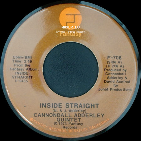 Cannonball Adderley Quintet - Inside Straight / Saudade side A