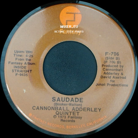 Cannonball Adderley Quintet - Inside Straight / Saudade side B