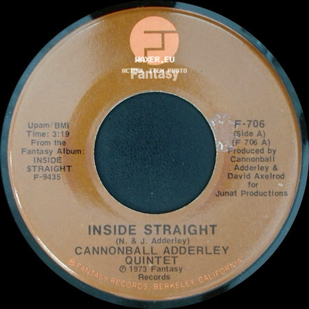 Cannonball Adderley Quintet - Inside Straight / Saudade side A