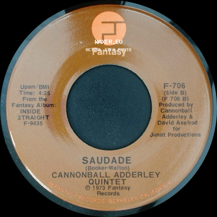 Cannonball Adderley Quintet - Inside Straight / Saudade side B