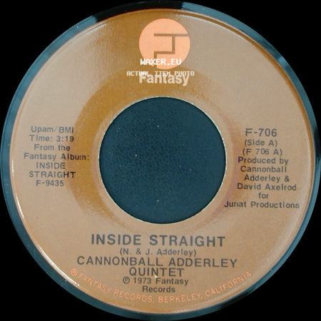 Cannonball Adderley Quintet - Inside Straight / Saudade side A