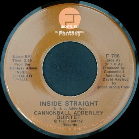 Cannonball Adderley Quintet - Inside Straight / Saudade side A