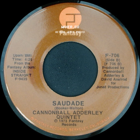 Cannonball Adderley Quintet - Inside Straight / Saudade side B