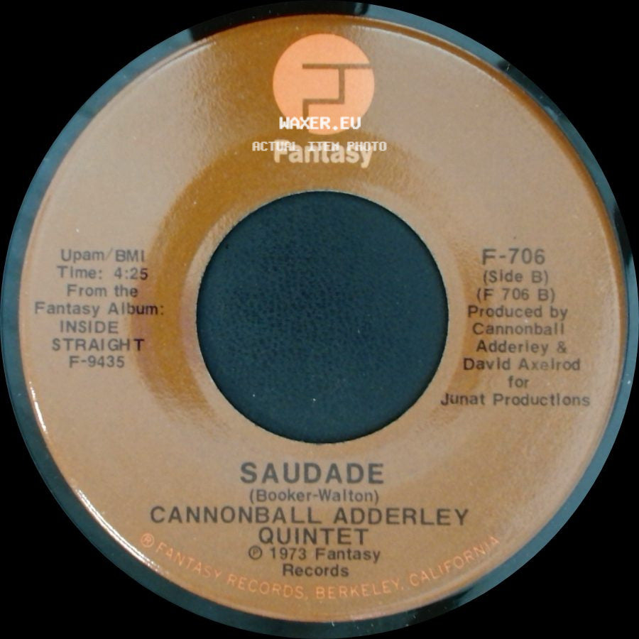 Cannonball Adderley Quintet - Inside Straight / Saudade side B