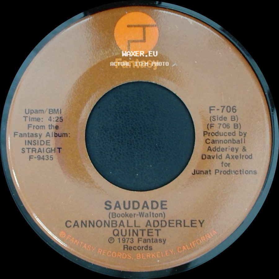 Cannonball Adderley Quintet - Inside Straight / Saudade side B