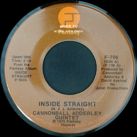 Cannonball Adderley Quintet - Inside Straight / Saudade side A