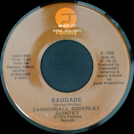 Cannonball Adderley Quintet - Inside Straight / Saudade side B