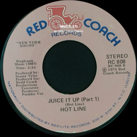 Hot Line - Juice It Up (Part 1) / Juice It Up (Part 2) side A