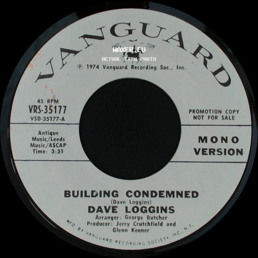 Dave Loggins - Building Condemned / Building Condemned side B