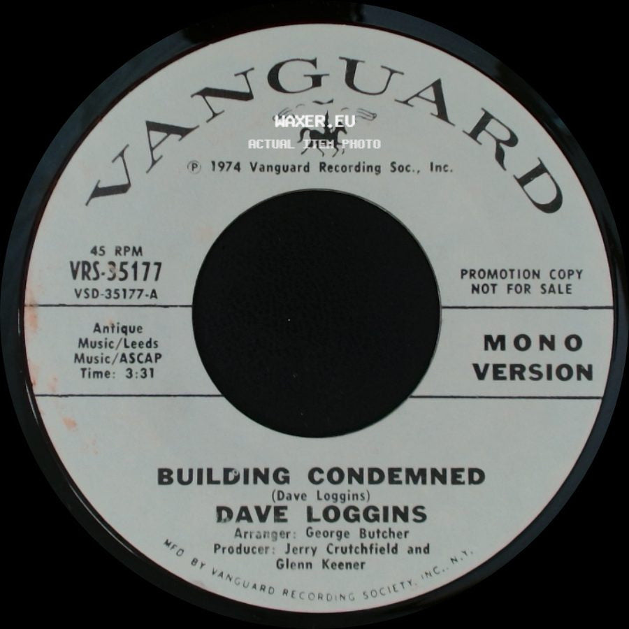 Dave Loggins - Building Condemned / Building Condemned side B