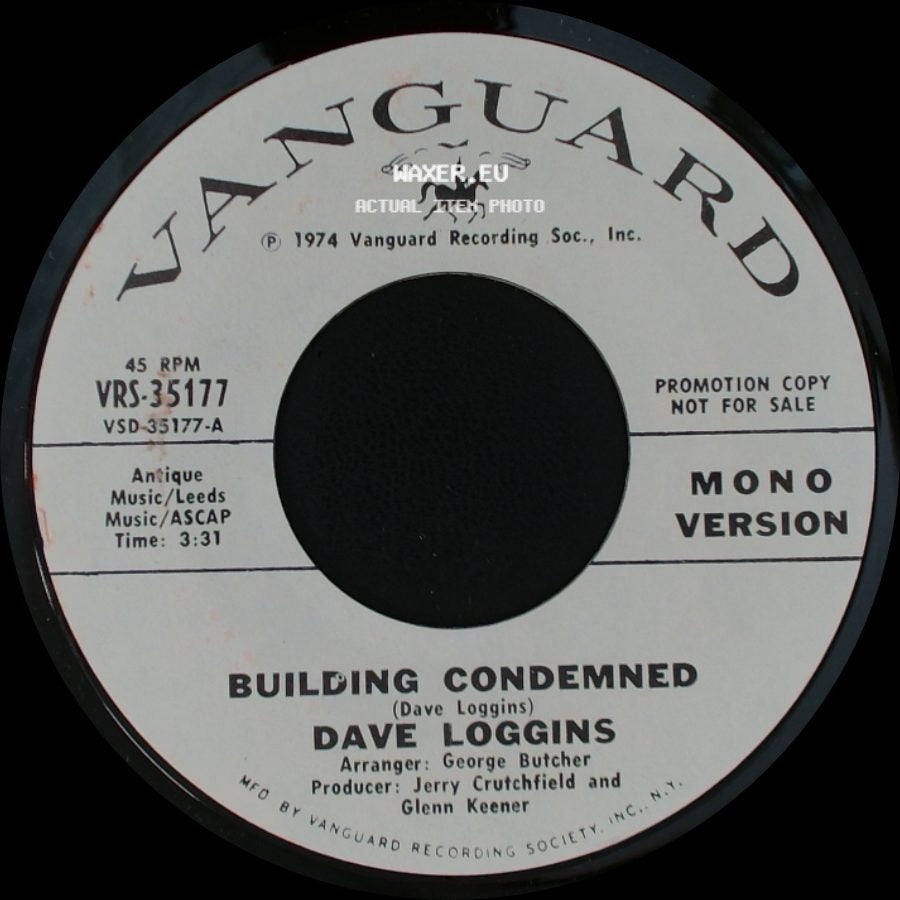 Dave Loggins - Building Condemned / Holding Condemned side A