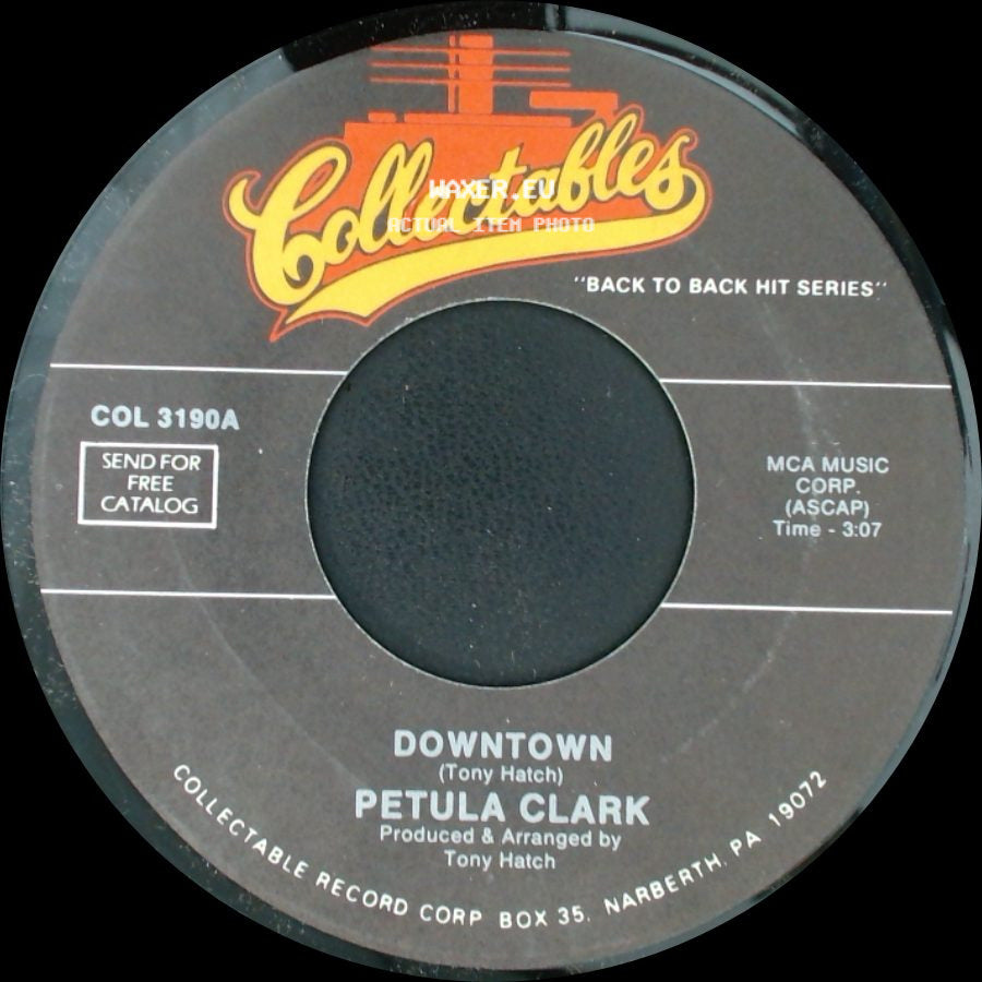 Petula Clark - Downtown / Kiss Me Goodbye side A