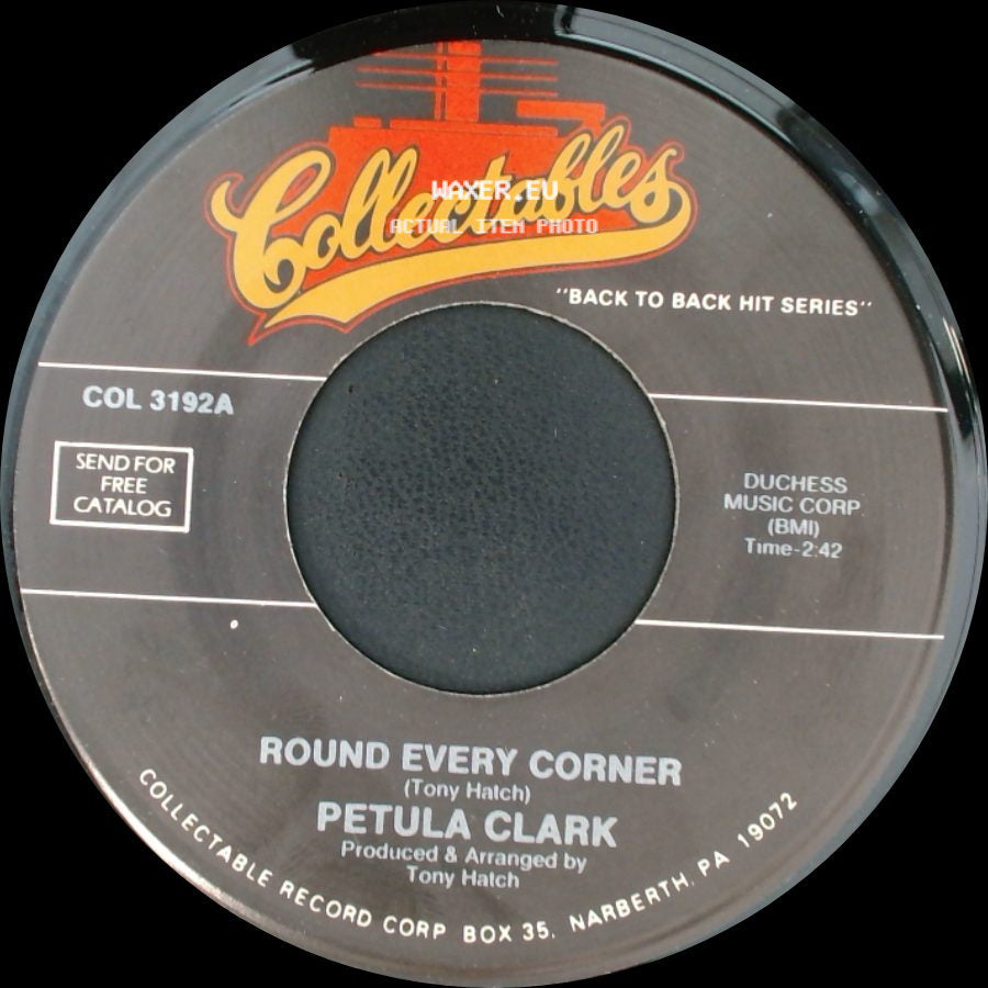 Petula Clark - Color My World / Round Every Corner side B