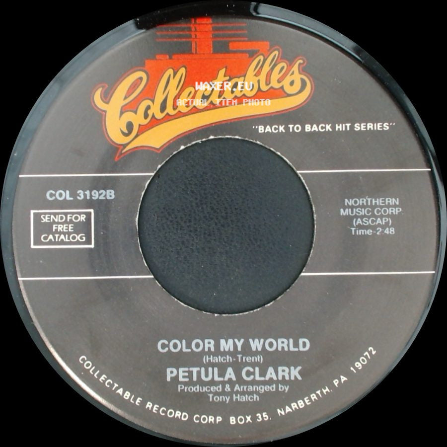 Petula Clark - Round Every Corner / Color My World side B