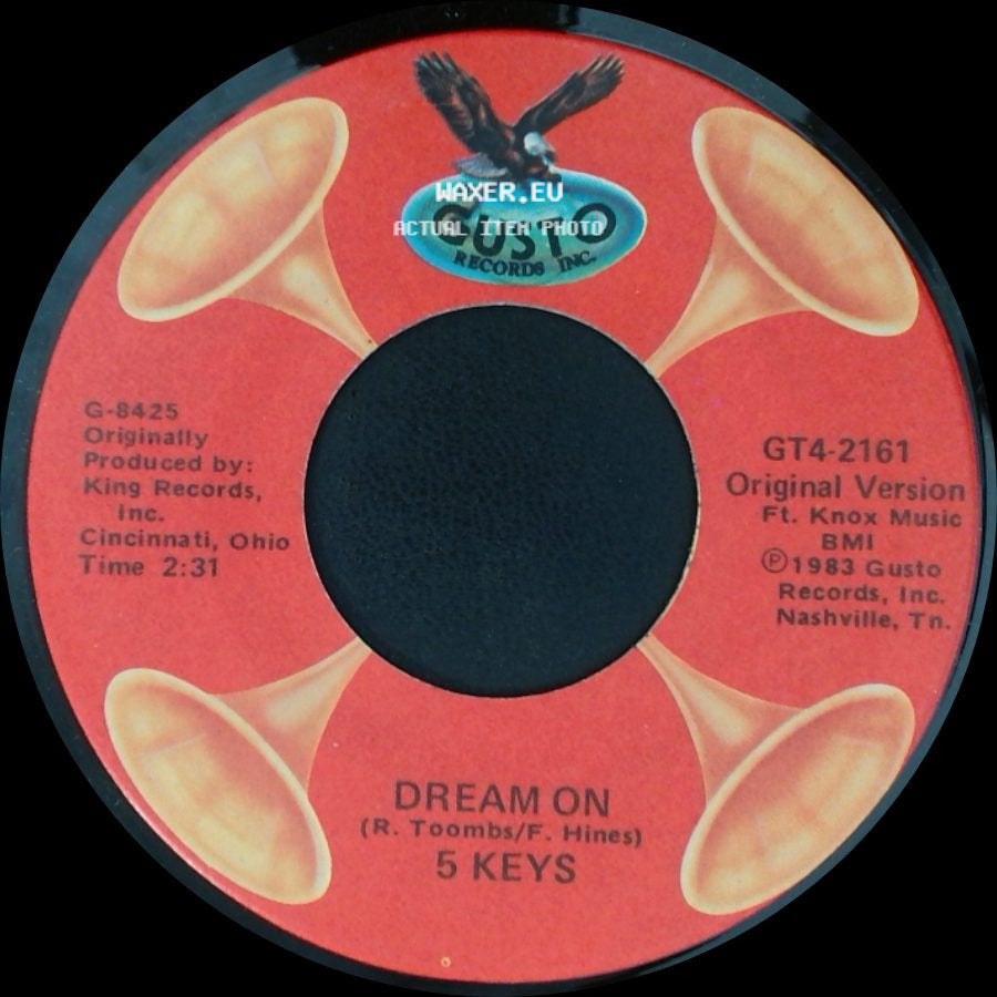 5 Keys - Dream On / Do Something For Me side A