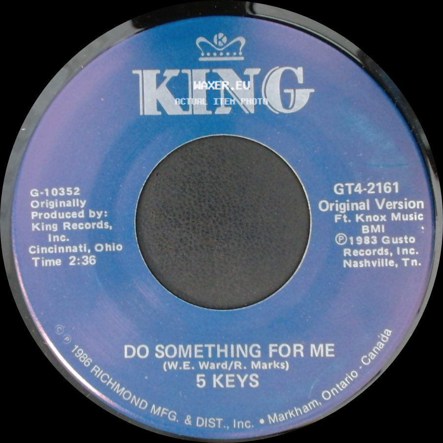 5 Keys - Dream On / Do Something For Me side B
