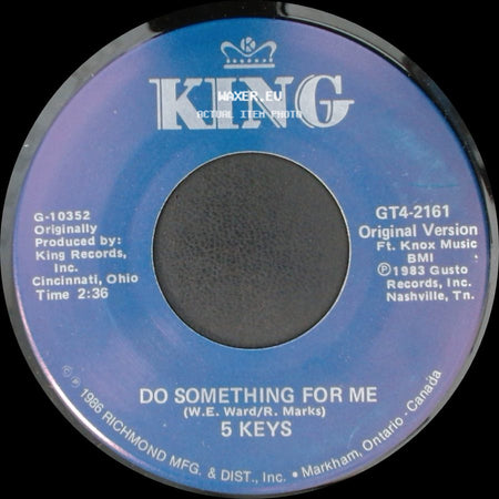 5 Keys - Dream On / Do Something For Me side B